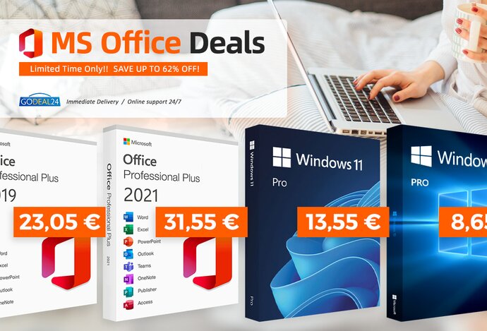 Photo Vylepšite si počítač s MS Windows 11 Pro a Office 2021 – doživotné licencie už od 10 € s Godeal24