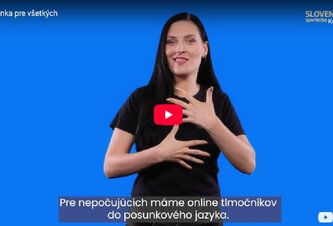 Photo Slovenská sporiteľňa prináša do všetkých pobočiek tlmočenie do posunkového jazyka a zlepšuje prístupnosť