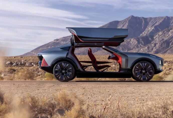 Photo Futuristický koncept od Cadillacu je hybrid luxusného SUV, púštnej buginy a wellness centra