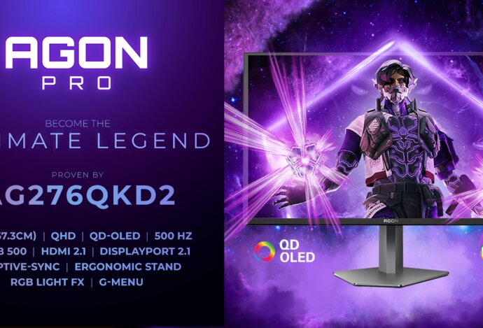 Photo AGON PRO AG276QKD2 kombinuje extrémní rychlost se špičkovým obrazem