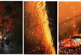 Photo Ohnivé peklo na oblohe. Dronová šou sa zmenila na katastrofu  