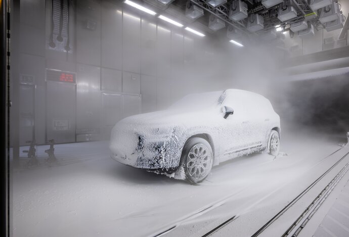 Photo Aj pri mrazivých teplotách nová GLB poskytuje pocit podľa hesla „Vitajte doma“ 