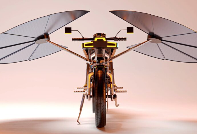 Photo Solaris: elektrická motorka, ktorá sa nemusí nabíjať zo siete