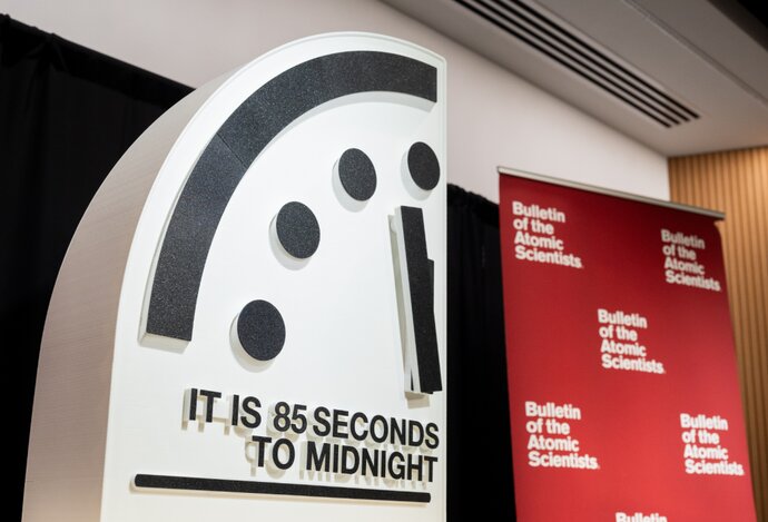 Photo Ručičky Hodín posledného súdu (Doomsday Clock) sa dostali na historicky najkritickejšiu hodnotu 