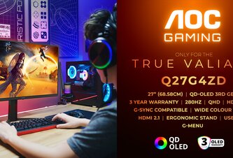 Photo AOC GAMING Q27G4ZD: třetí generace QD-OLED v dokonalém poměru ceny a výkonu