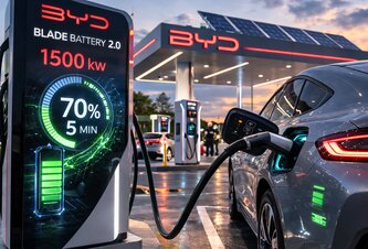 Photo Moderná nabíjacia stanica s vlastnou batériou nabije elektromobil už za 5 minút