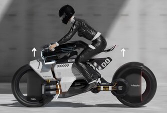 Photo Inovatívny koncept motorky mení svoj tvar podľa postavy jazdca