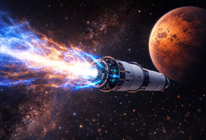 Photo Fúzny raketový motor skráti cestu na Mars z mesiacov na týždne