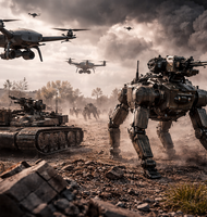 Photo Ukrajinská armáda nahradila pechotu autonómnymi dronmi a robotickou pechotou 