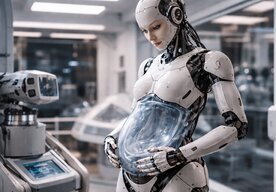 Photo Čínsky robot s umelou maternicou sa ukázal ako podfuk