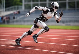 Photo Autonómny humanoidný robot dosiahol na bežeckej dráhe rýchlosť blízku svetovému rekordu