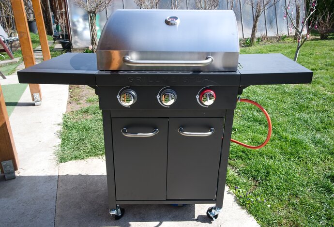 Photo Plynový gril GRILLMEISTER s tromi horákmi