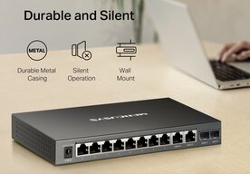Photo Mercusys MS112GMP: 12-portový gigabitový PoE+ switch pre moderné sieťové inštalácie