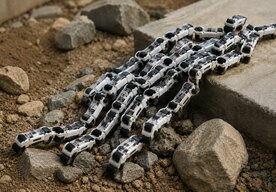 Photo Inteligentný robotický roj sa pri pohybe terénom správa ako tekutá hmota
