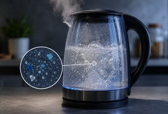 Photo Vriaca voda z plastovej kanvice obsahuje miliardy syntetických nanočastíc