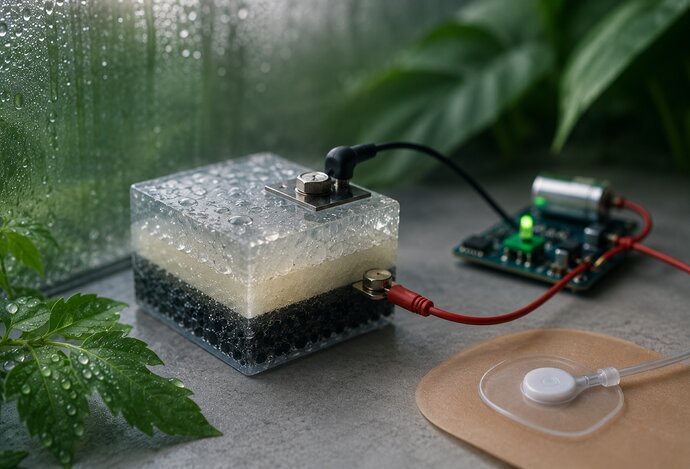 Photo Nový generátor vyrába elektrinu z okolitej vlhkosti vzduchu
