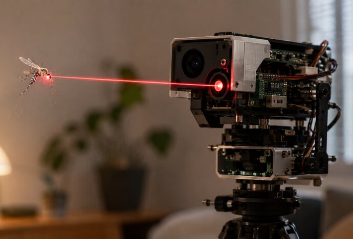 Photo Vývojár si doma vyrobil laserový štít na zostrelovanie komárov