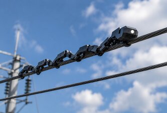 Photo Robotické hady kontrolujú elektrické vedenie priamo na stožiaroch