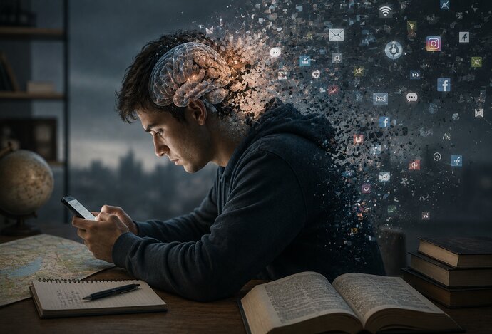 Photo Závislosť od technológií pripravuje ľudí o základné zručnosti a mení štruktúru ich mozgu