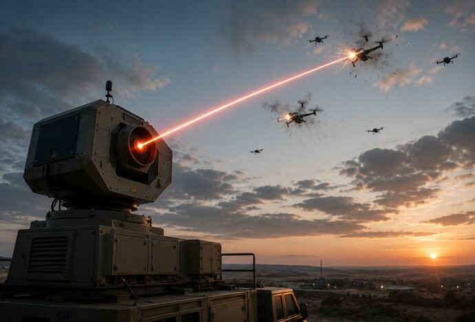 Photo Inovatívny pulzný laser riadený AI zneškodní až 30 dronov za minútu