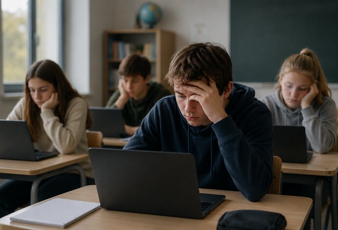 Photo Využívanie notebookov a tabletov v školách súvisí s horšími výsledkami žiakov v porovnaní s generáciou ich rodičov