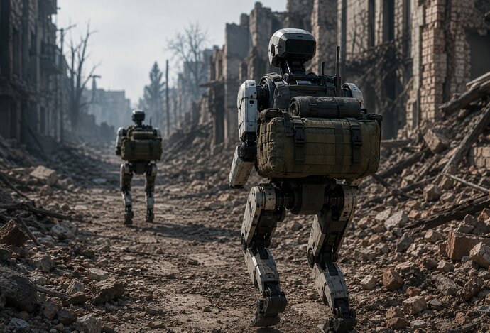 Photo Ukrajina chce na front nasadiť 25 000 humanoidných robotov