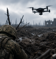 Photo Ruskí vojaci na bojisku prežijú vďaka dronom riadeným AI iba 20 až 30 minút