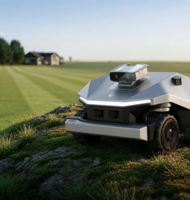 Photo Robotická kosačka 4x4 do ťažkého terénu vybavená GPS a kamerovým systémom