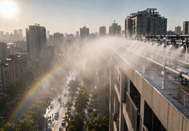 Photo Jednoduché riešenie ochladzovania prehriateho mesta pomocou umelého dažďa