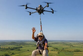 Photo Virálne video indonézskeho farmára letiaceho na poľnohospodárskom drone 