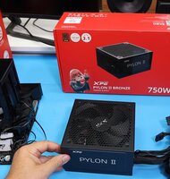 Photo PC zdroj XPG Pylon II Bronze 750 W ATX 3.1 pripravený na moderné grafické karty