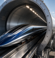 Photo Čínsky experimentálny vlak zlomil rýchlostný rekord dosiahnutím rýchlosti 800 km/h