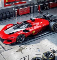 Photo Extrémny koncept Ferrari F1 porušuje pravidlá v prospech čistej aerodynamiky