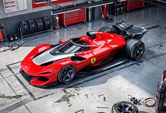 Photo Extrémny koncept Ferrari F1 porušuje pravidlá v prospech čistej aerodynamiky