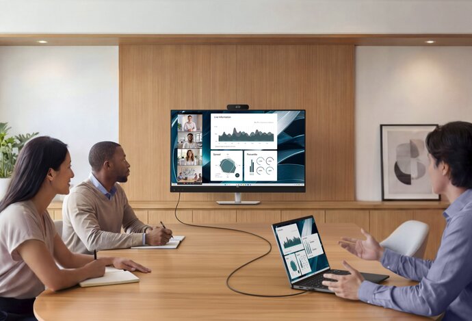 Photo Dell Pro P 43 4K Huddle Conferencing Monitor – P4326QEB / Konferenčný monitor pre malé tímy