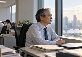 Photo Japonské firmy platia starším zamestnancom za sedenie pri okne