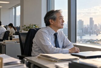 Photo Japonské firmy platia starším zamestnancom za sedenie pri okne